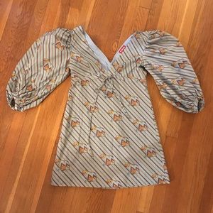 Staud Electric Frog Print Keshi Dress